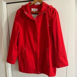 Calvin Klein Red Rain Jacket - Size L